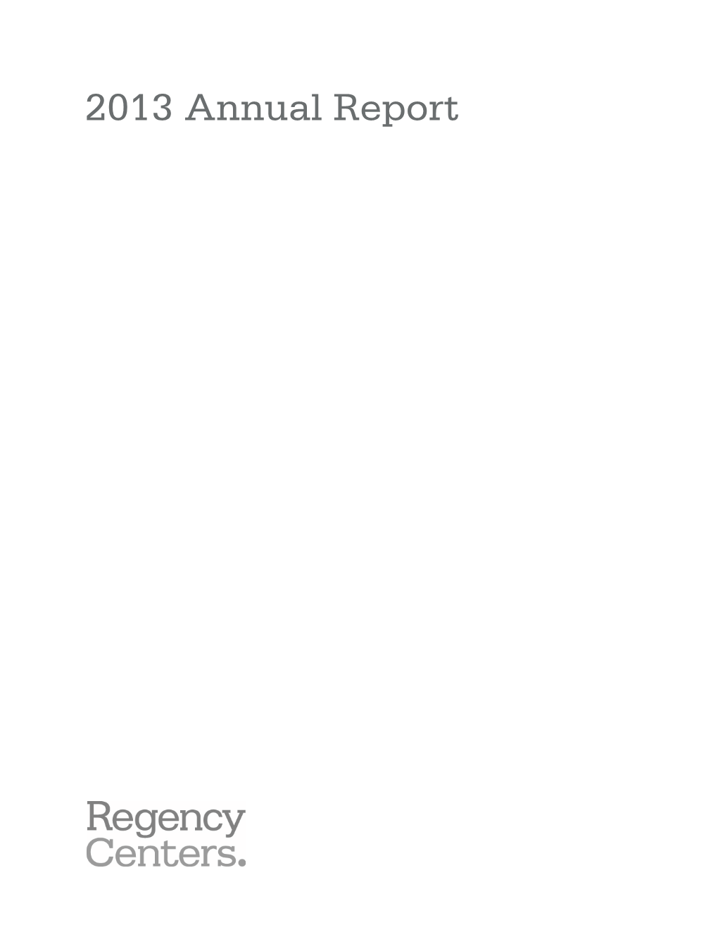 2013 Annual Report