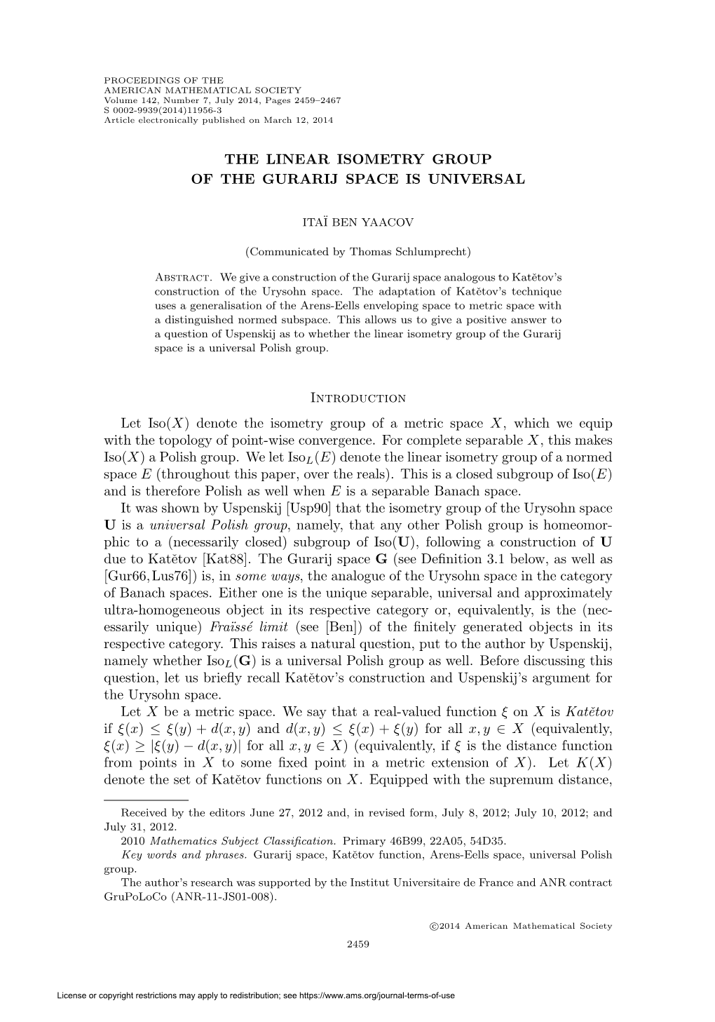 The Linear Isometry Group of the Gurarij Space Is Universal