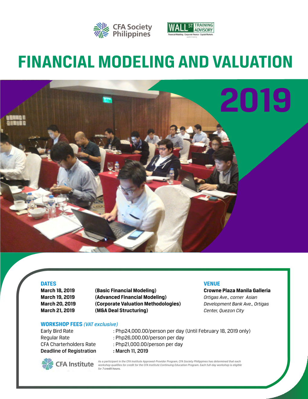 Financial Modeling and Valuation 2019