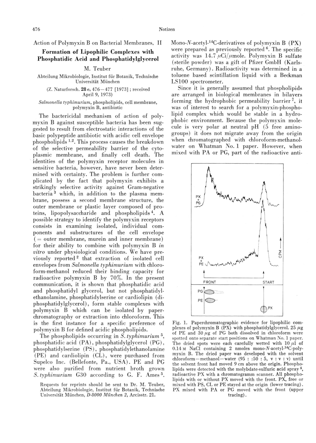 Formation of Lipophilic Complexes with Phosphatidic Acid And