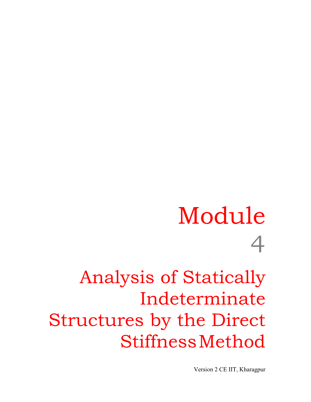 Direct Stiffness Method: Beams