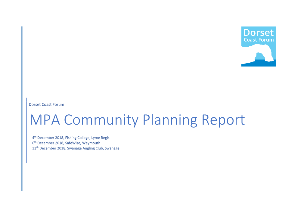 MPA Community Planning Report