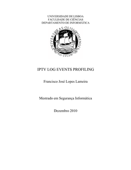 Iptv Log Events Profiling