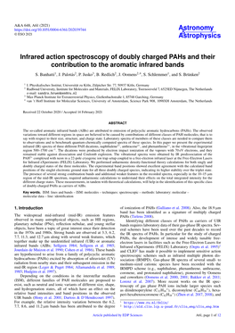 Infrared Action Spectroscopy of Doubly Charged Pahs and Their Contribution to the Aromatic Infrared Bands S