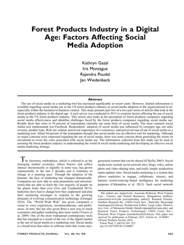 Factors Affecting Social Media Adoption