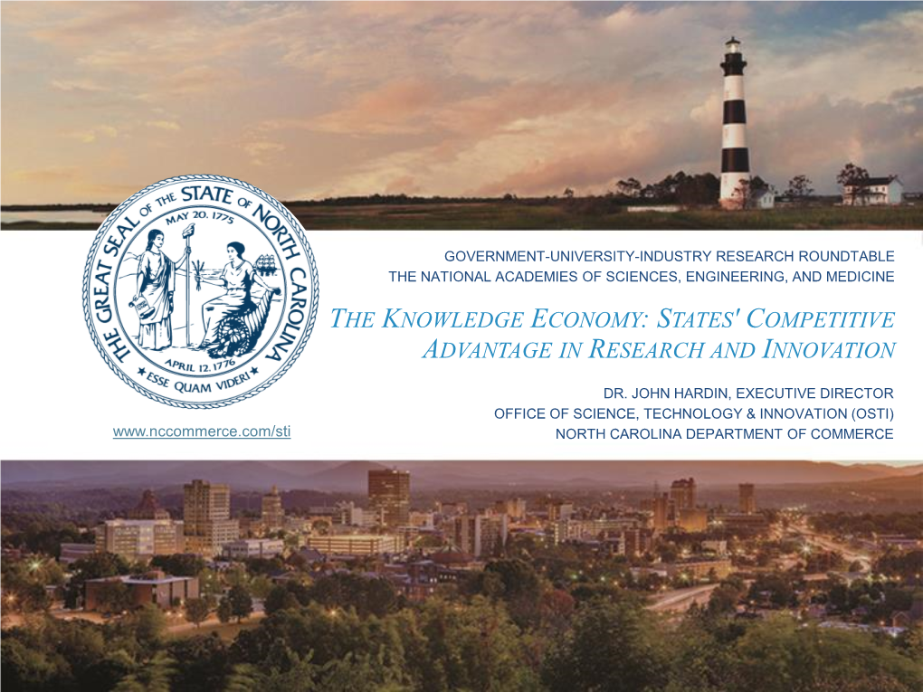 The Knowledge Economy: States' Competitive Advantage in Research and Innovation