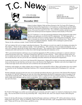 December 2012 Newsletter.Pub