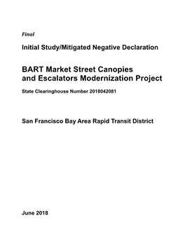 BART Market Street Canopies and Escalators Modernization Project