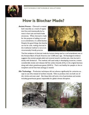 Biochar Production Today -- There Are Pyrolysis Ovens for Any Need, from Camp Stoves to Industrial-Sized Units for Creating Electricity and Heating Large Buildings