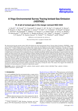 A Virgo Environmental Survey Tracing Ionised Gas Emission (VESTIGE) IV