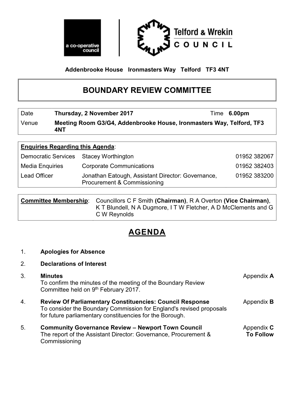 Boundary Review Committee