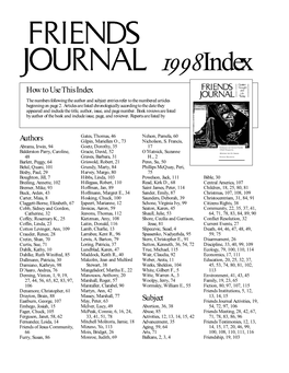 1998 Annual Index
