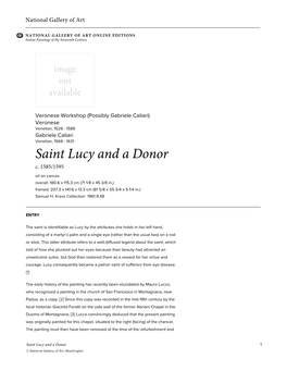 Saint Lucy and a Donor C
