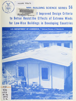 Development of Improved Design Criteria for Low-Rise Buildings in Developing Countries to Better Resist the Effects of Extreme Winds
