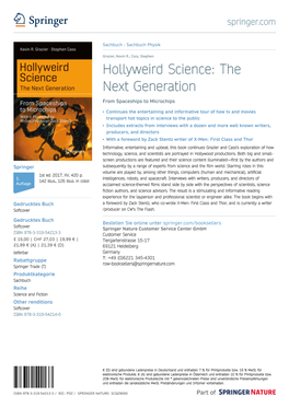 Hollyweird Science: the Next Generation from Spaceships to Microchips
