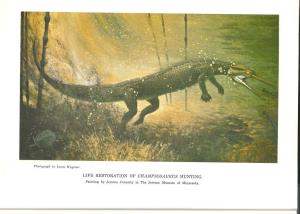 The Lepidosaurian Reptile Champsosaurus in North America