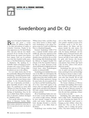 Swedenborg and Dr. Oz