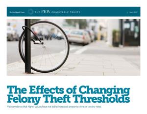 The Effects of Changing Felony Theft Thresholds