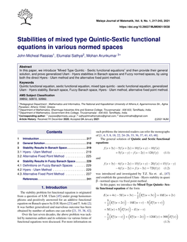 Stabilities of Mixed Type Quintic-Sextic Functional Equations in Various Normed Spaces