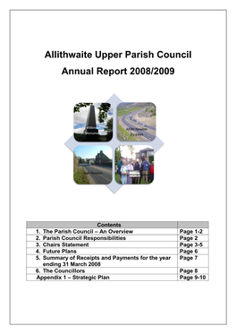 Allithwaite Upper Parish Council Annual Report 2008/2009
