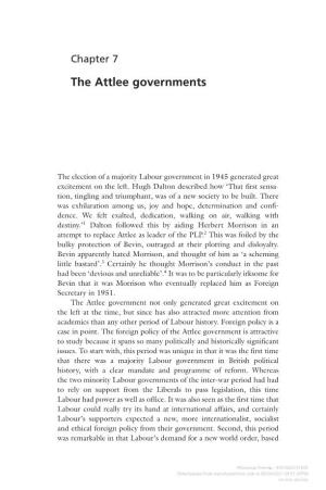 The Attlee Governments