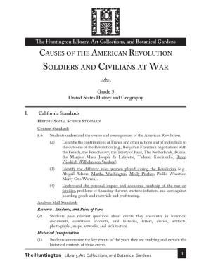 Soldiers and Civilians at War 