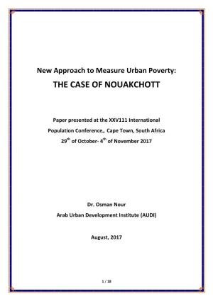 The Case of Nouakchott