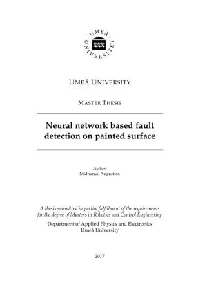 Neural Network Based Fault Detection on Painted Surface