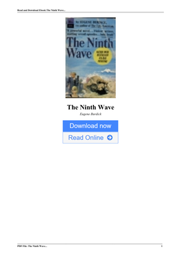 The Ninth Wave by Eugene Burdick