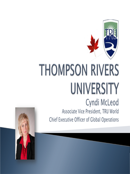 Thompson Rivers University Location and Campus Dr