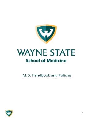 M.D. Handbook and Policies