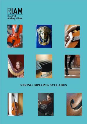 Strings ARIAM & LRIAM Diploma Syllabus