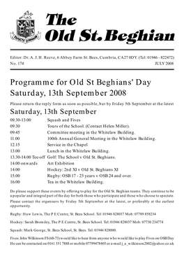 St.Beghian Newsletter July 2008