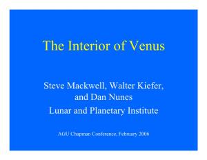 The Interior of Venus