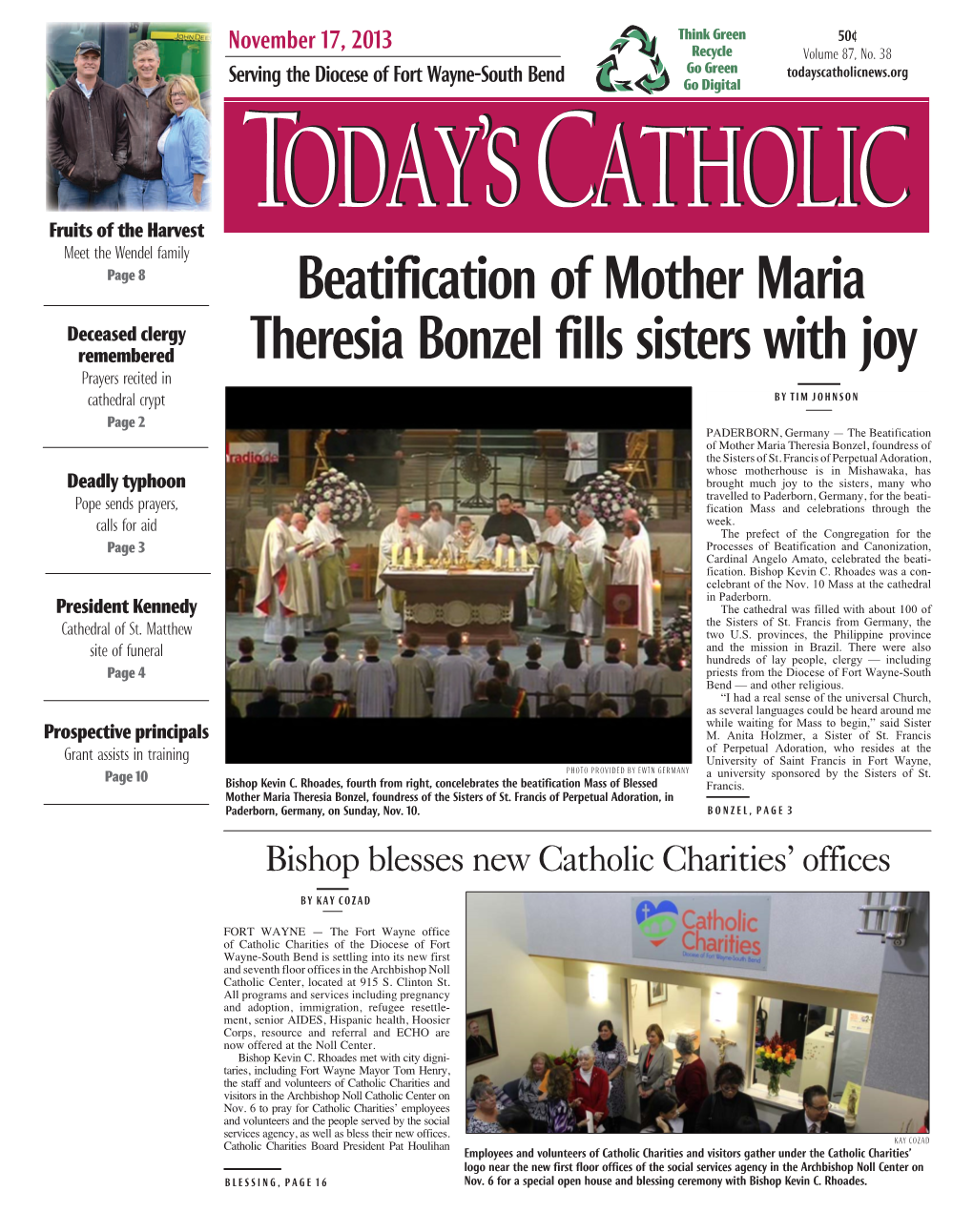 Beatification of Mother Maria Theresia Bonzel Fills Sisters With