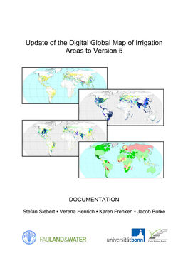 Update of the Digital Global Map of Irrigation Areas to Version 5