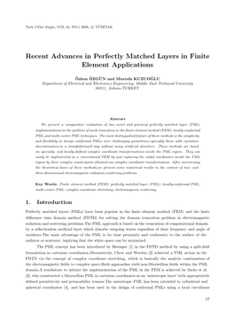 Recent Advances in Perfectly Matched Layers in Finite Element Applications