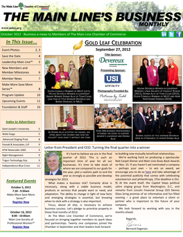 Click Here to View the October E-Newsletter