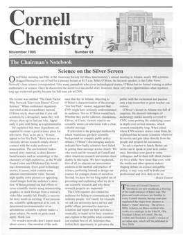 Cornell Chemistry November 1995 Number 64