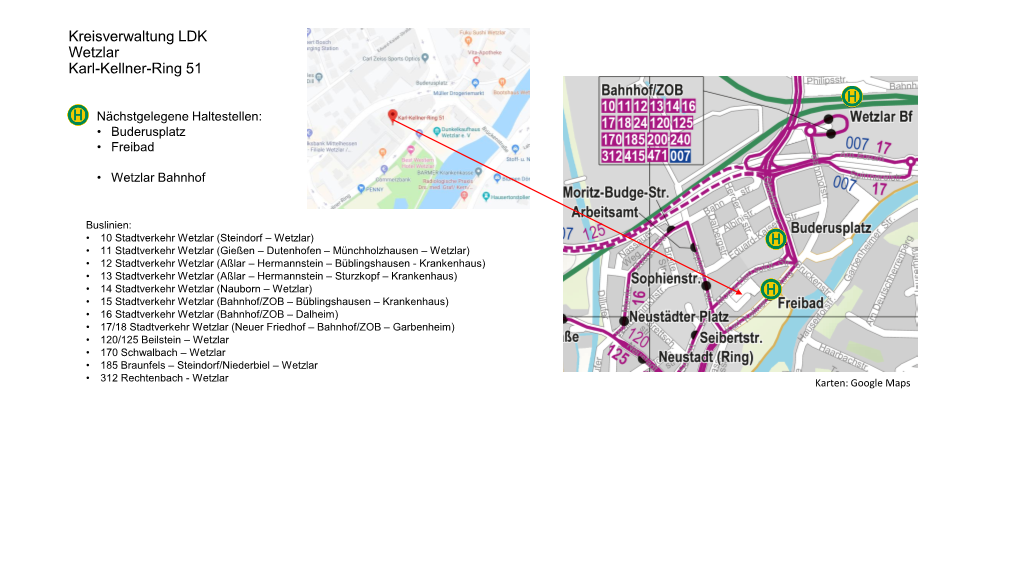 Kreisverwaltung LDK Wetzlar Karl-Kellner-Ring 51