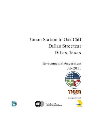 Union Station to Oak Cliff Dallas Streetcar Dallas, Texas