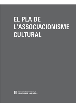 El Pla De L'associacionisme Cultural