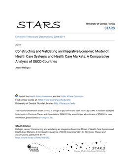 Constructing and Validating an Integrative Economic Model of Health Care Systems and Health Care Markets: a Comparative Analysis of OECD Countries