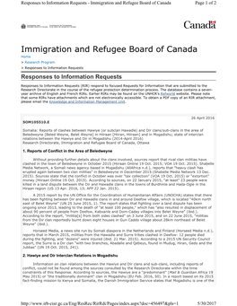 Immigration and Refugee Board of Canada Page 1 of 2