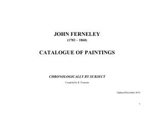 John Ferneley Catalogue of Paintings