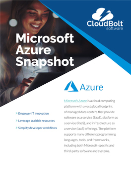 Microsoft Azure Snapshot