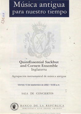 Quint Essential Sackbut and Cornett Ensemble