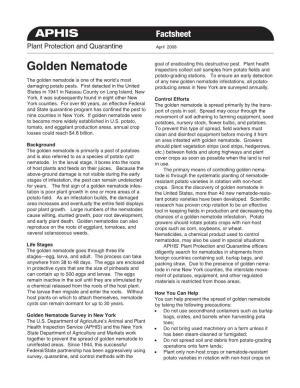 Golden Nematode Inspectors Collect Soil Samples from Potato Fields and Potato-Grading Stations
