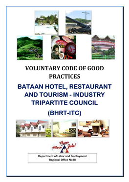 Bataan Hotel, Restaurant and Tourism - Industry Tripartite Council (Bhrt-Itc)