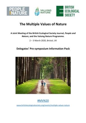 The Multiple Values of Nature